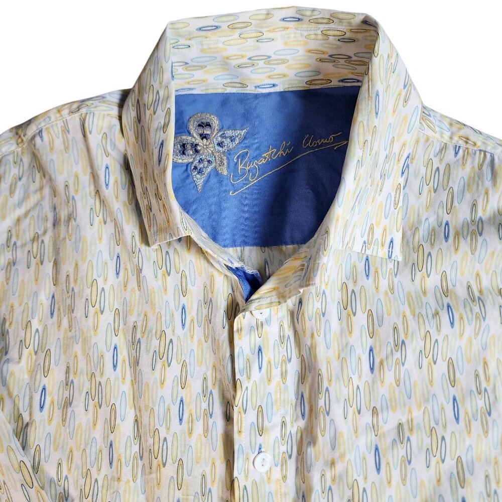 Bugatchi Uomo Mens XL Long Sleeve Button-Down Shirt, Men's XL